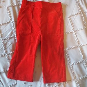 Vintage Red Kids Corduroy Pants